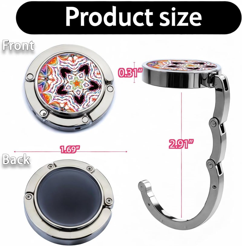 BEAVOING Purse Hook for Table, Set of 3 Purse Hanger Foldable Purse Holder Womens Bag Purse Hook for Purse Mix Ball-2 - Image 5